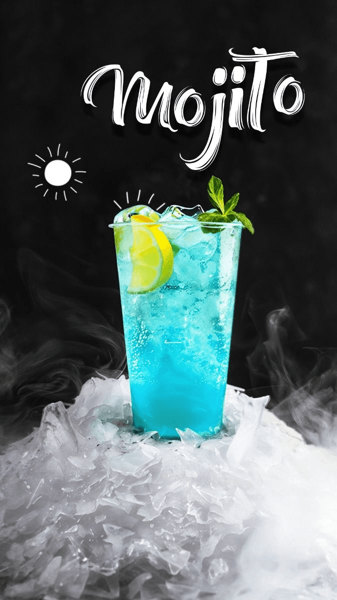 Blue Lagoon Mojito
